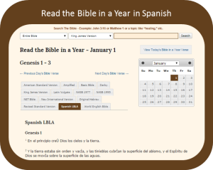 Read the Bible In a Year in Spanish